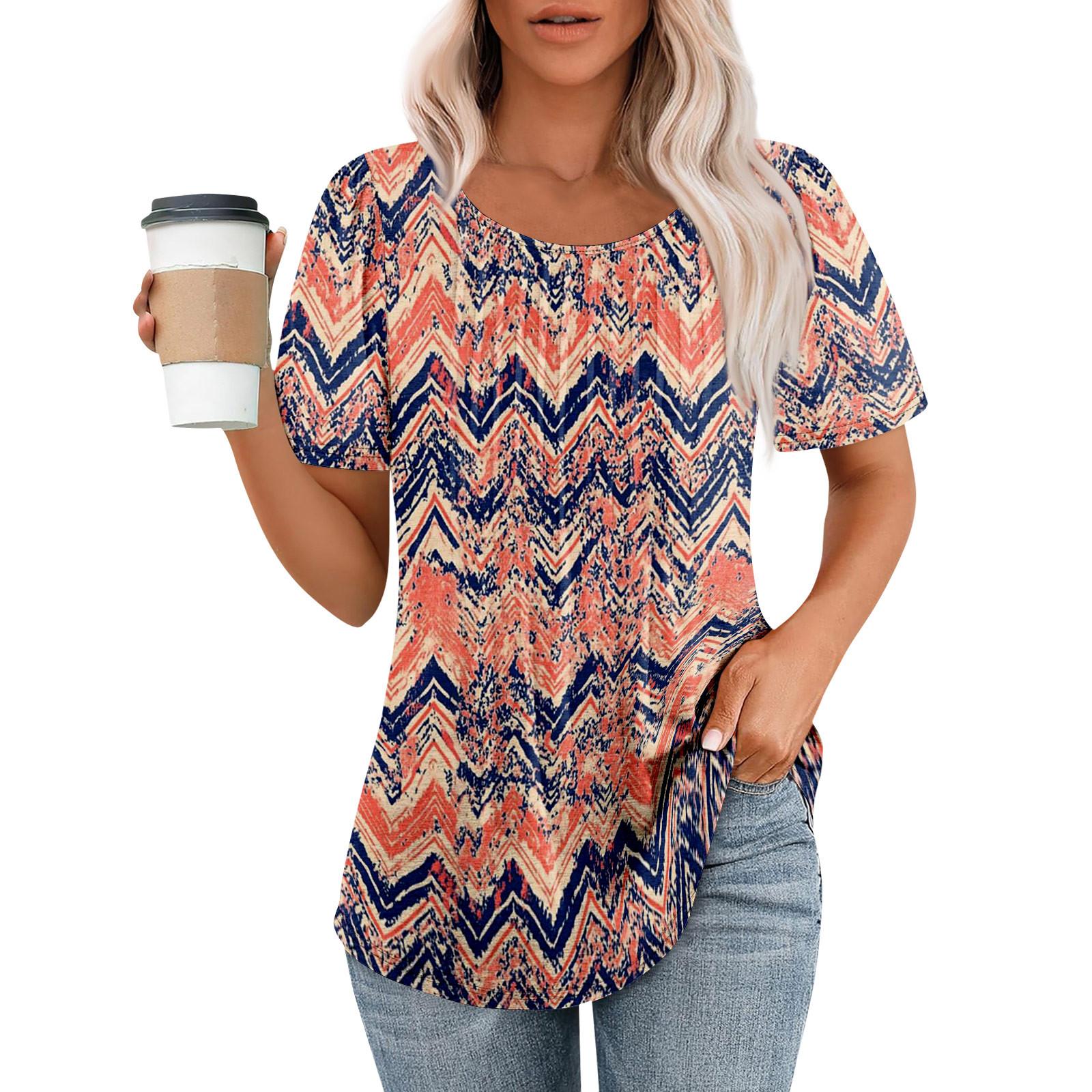 

Женская модная повседневная плиссированная футболка с круглым вырезом и бантом, с короткими рукавами XL арбуз красный