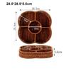 New Creative Imitation Vine Weaving Grid Basket Square Handmade Woven Rattan Snack Storage Tray 10 Styles Fruit Cake Platter