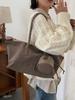 Duoduo Frosted Leather Tote Bag - New Styles, Simple, Large Capacity Shoulder Bag