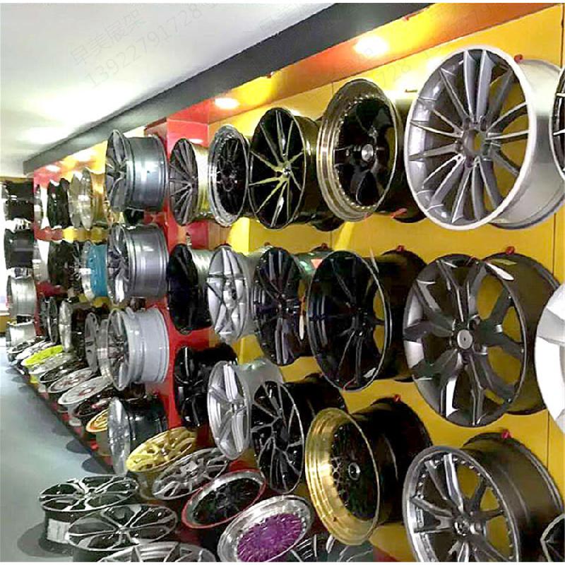 6X 13-22" Wheel Rim Hub Shop Display Stand Rack Hook Wall Mount Hanging J Holder