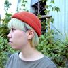 Basic Enchi Knit Cap Low Watch Orange One Size Unisex