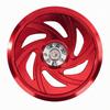 Guarding Motorcycle Fan Cover | Openwork Spiral Cutouts, Lightweight Aluminum Alloy, Cooling