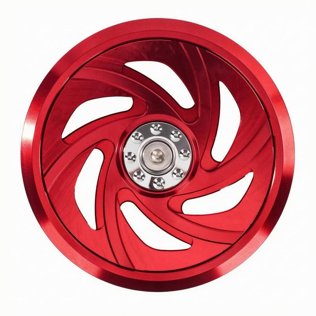 Guarding Motorcycle Fan Cover | Openwork Spiral Cutouts, Lightweight Aluminum Alloy, Cooling