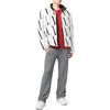 Armani Exchange FW22 Letter Logo Print Zipper Stand Collar Fitted Regular Long Sleeve Down Jacket Men Outerwear White 8NZBP8-ZNULZ-21BE