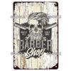Vintage Metal Tin Sign Retro Barber Shop Wall Decor Aluminum Shaving Haircut Poster Plaque
