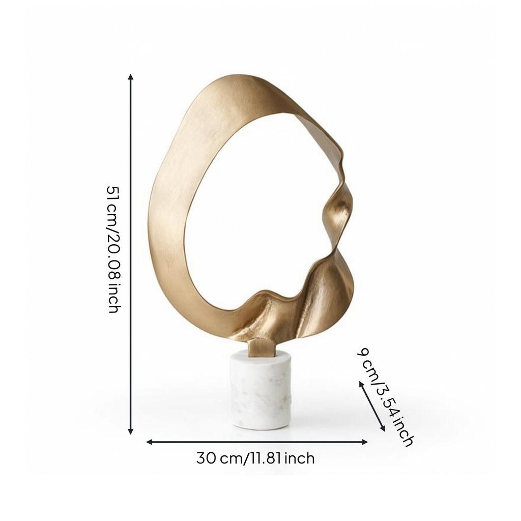 Tabletop Sculpture Modern Abstract Art Sleek for Living Room, Entryway