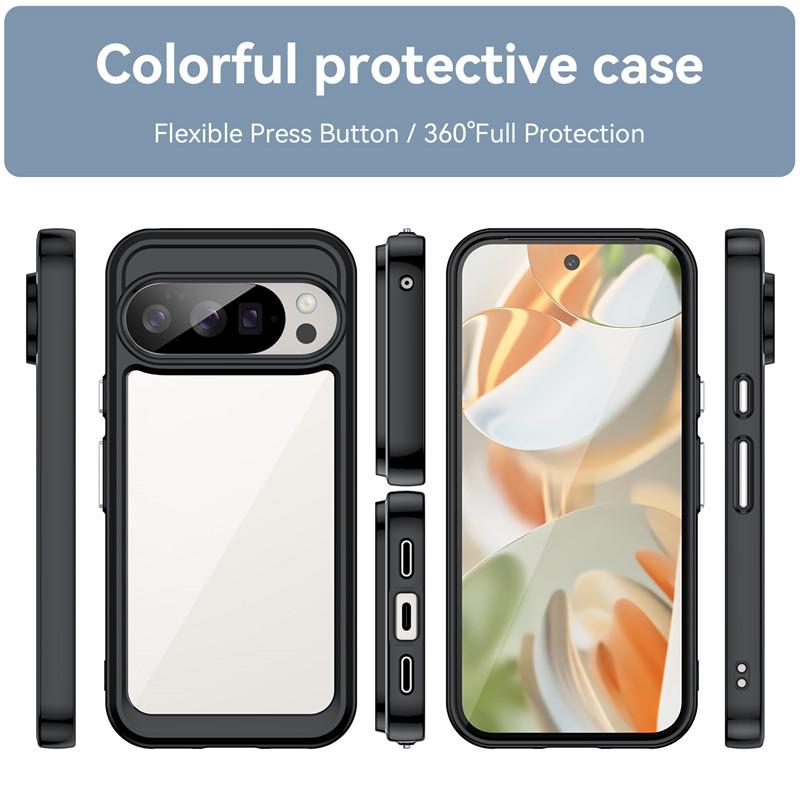 For Google Pixel 10 Pro Case Google Pixel 10 Pixel 10 Pro Cover Funda Shockproof Clear PC + TPU Silicone Protective Phone Cover