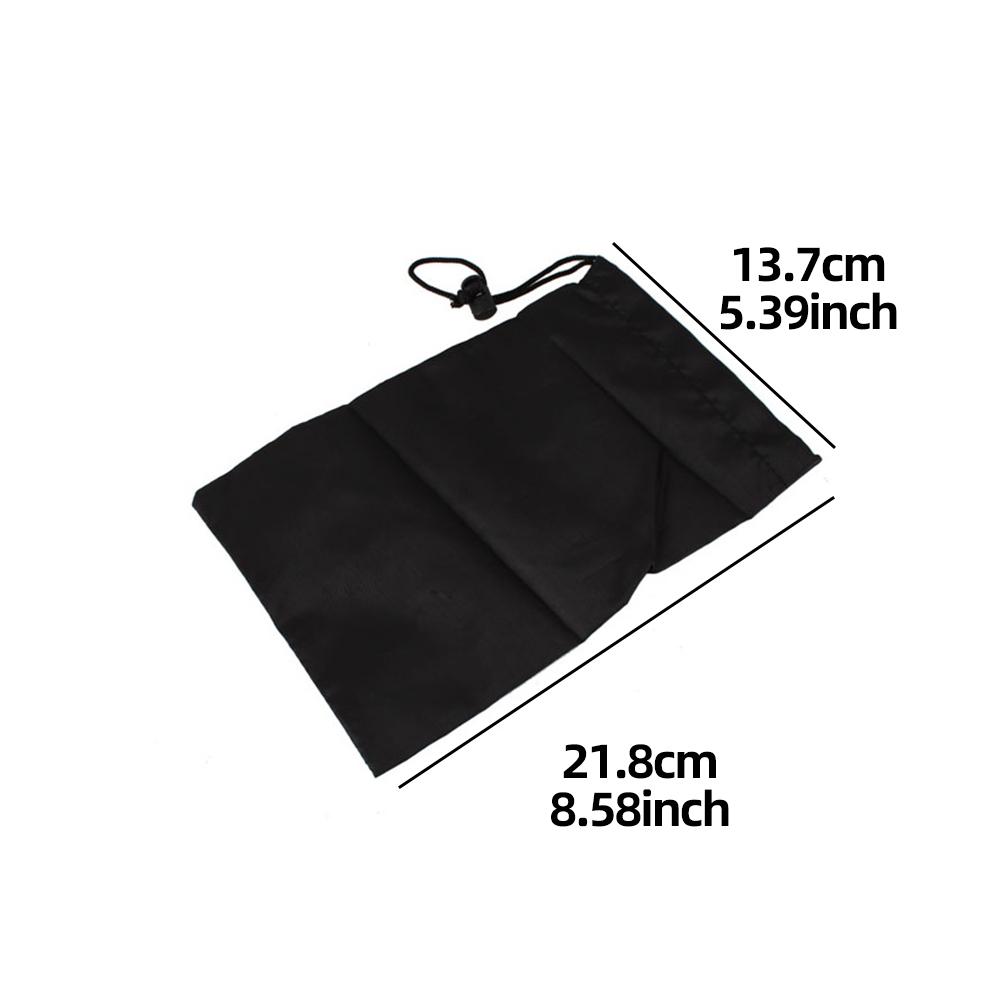 Nylon Drawstring Storage Bag 21.8x13.7cm, Portable Pouch for GoPro Camera Accessories Small Electronics Travel Items