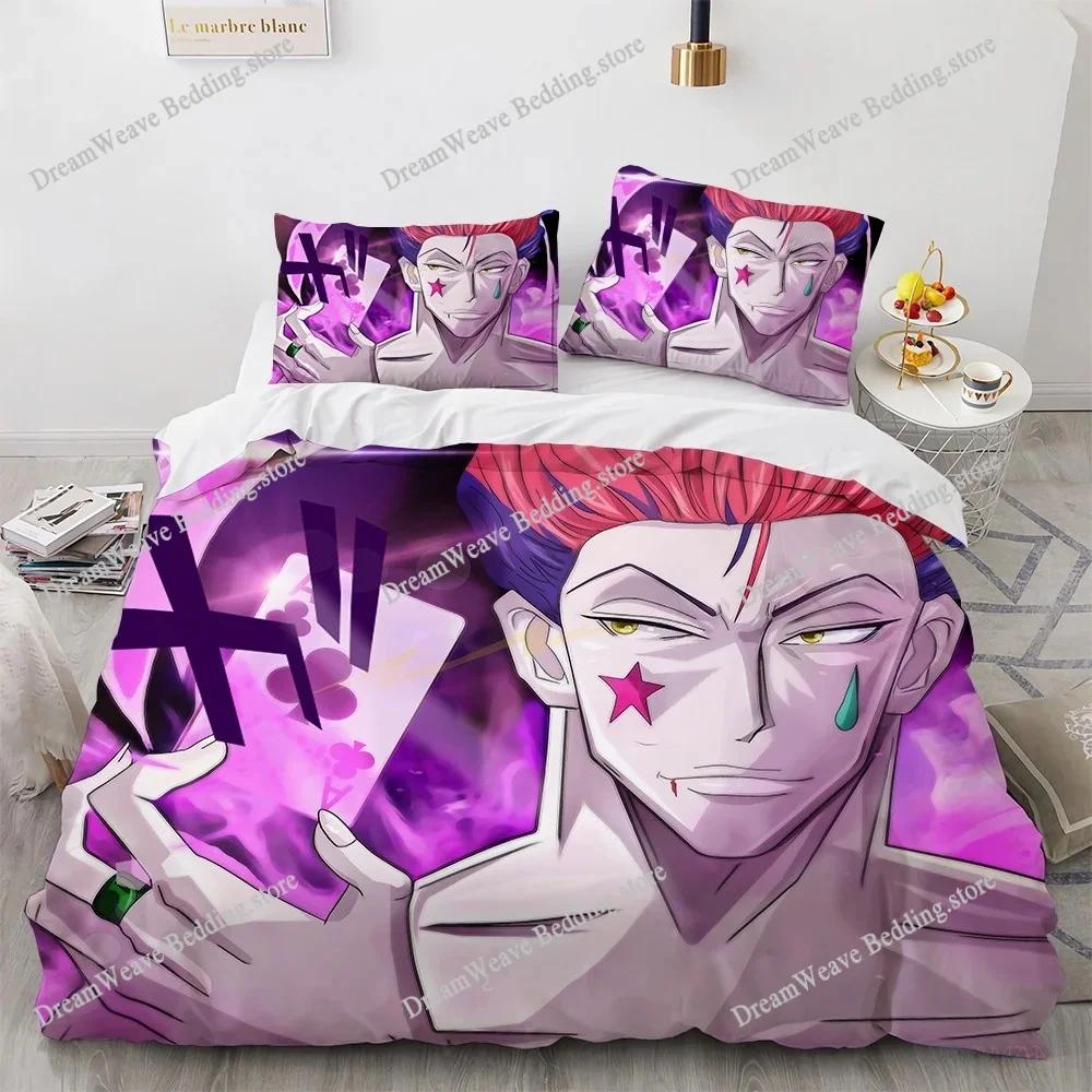 3D Print Fashion Anime Hunter X Hunter Bedding Set Boys Girls Twin Queen Full Size Duvet Cover Pillowcase Bed Adult Bedroom963