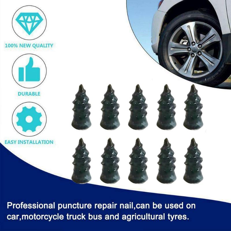10Pcs/32Pcs Vacuum Tyre Repair Nail for Car Trucks Motorcycle Scooter Bike Tire  Puncture Repair Tubeless Rubber Nails