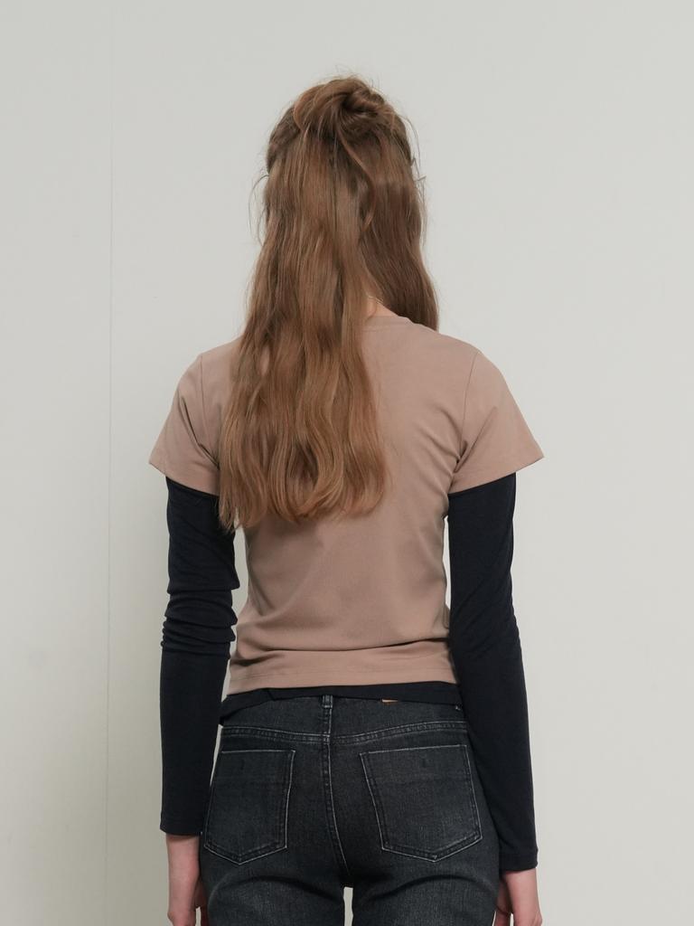 GENERALIDEA Soft Slim Fit T-Shirt [Beige] / Wbe3L01503