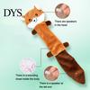 Interactive Animal Shape Dog Toys Crinkle Toy, Plush Squeaky Chew Fox Raccoon for Dogs Squirrel Puppy Teething Toy Small Medium And Large Safe