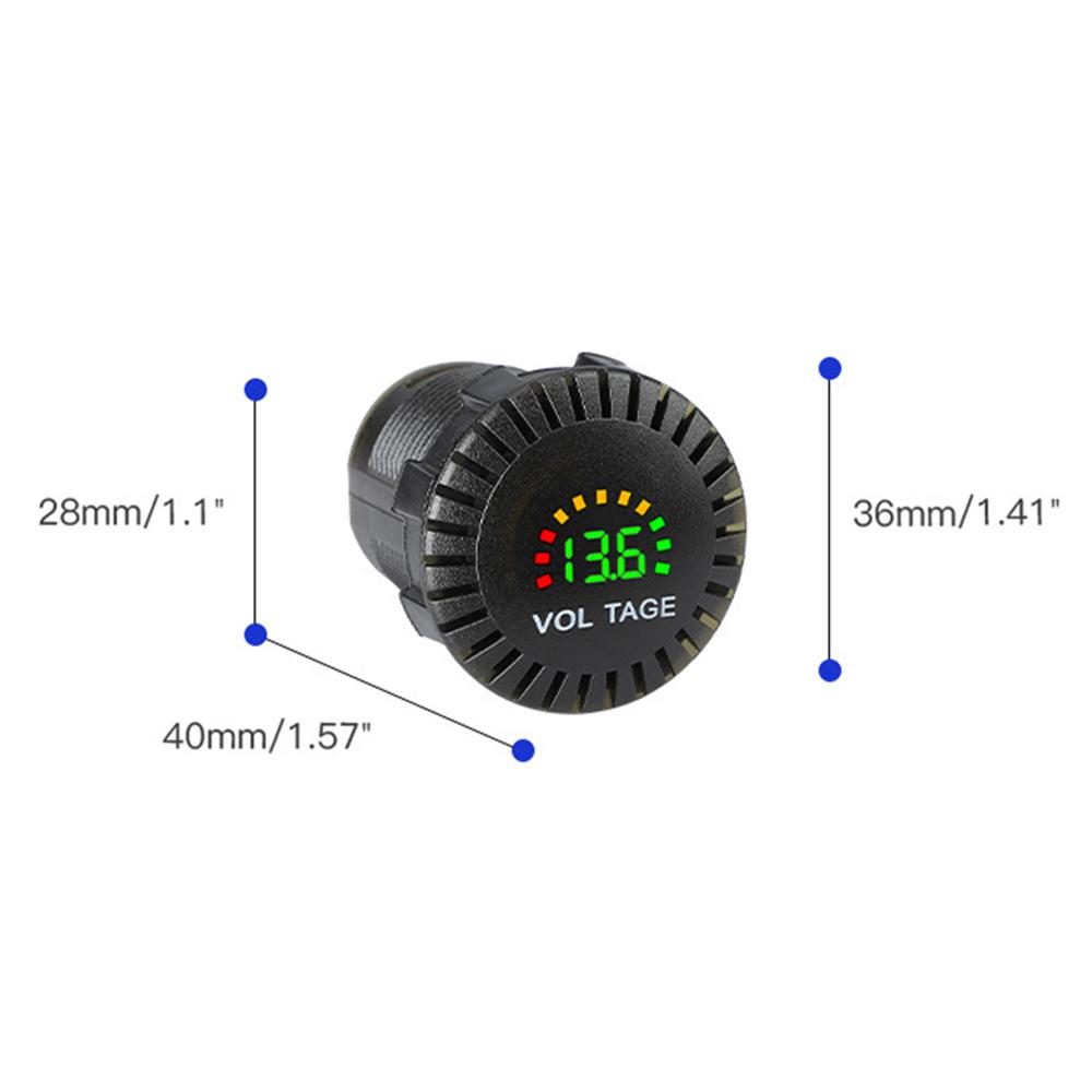 DC 5V-36V Car Voltage Meter Motorcycle Boat LED Digital Voltmeter Panel Volt Meter Monitor Gauge Display Car