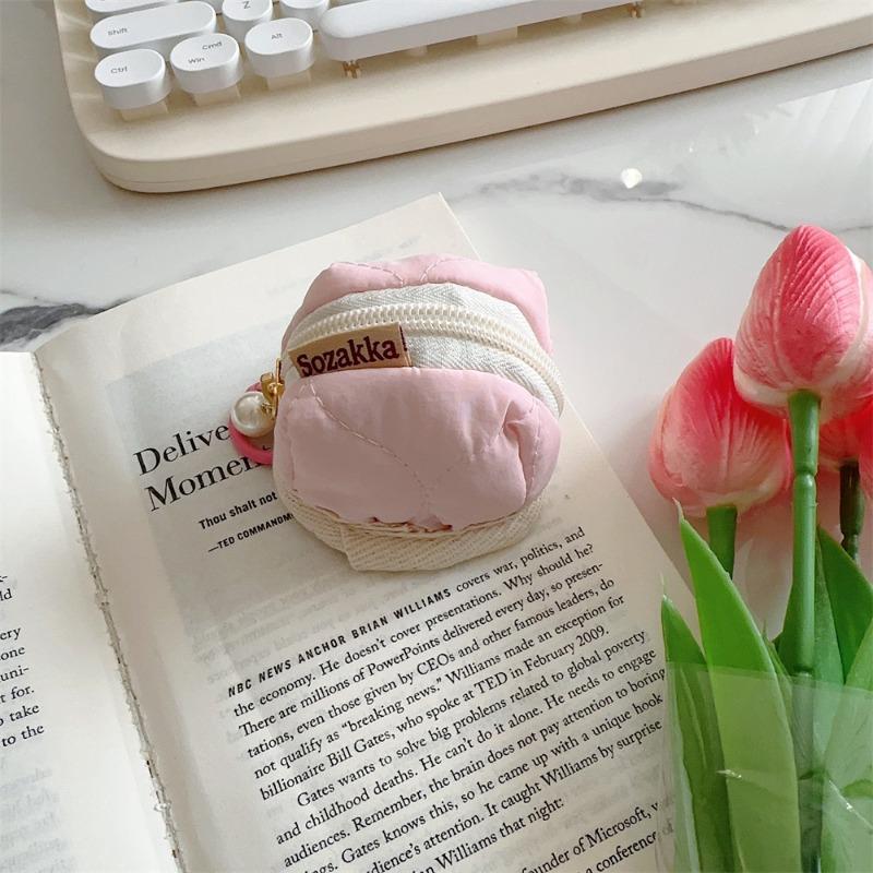 31221 cute cartoon new earphone protective case quilted soft case for AirPods protective case earphone bag