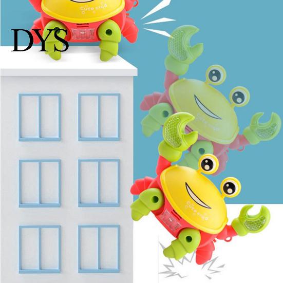 Ornament Electric Crab Toy Light And Music Battery Powered Pull String Cute Walking Laterally Educational Interactive Toys Boys Girls Cartoon Glowing