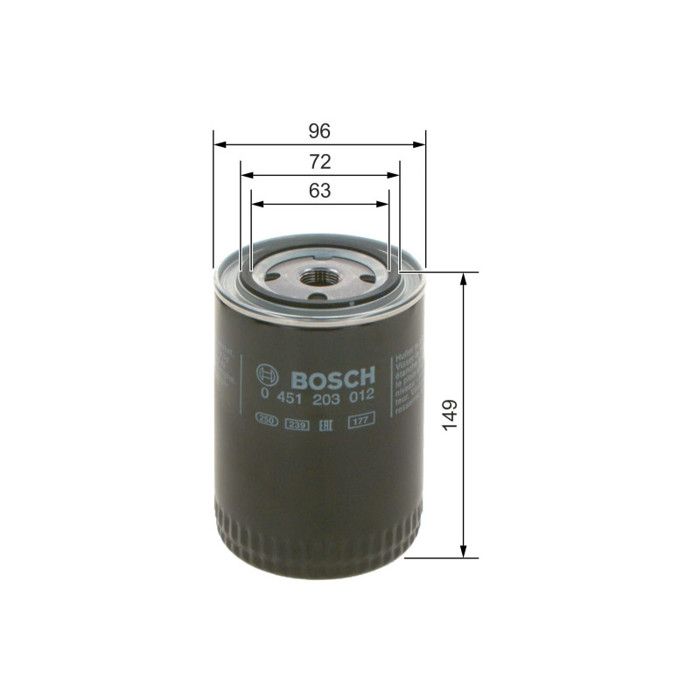 Bosch P3012 - Filtre À Huile Auto