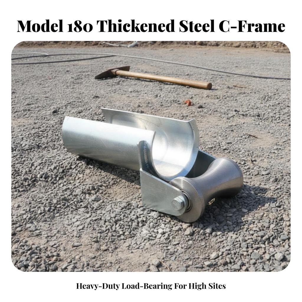 Heavy-Duty Cable Guide Roller Steel with Bracket Tough Tool