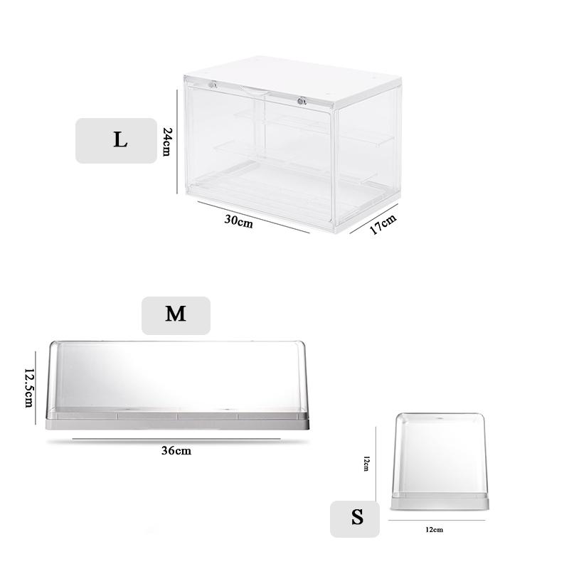 Clear Acrylic Blind Box Showcase Storage Display Stand Toys Dustproof Display Cabinet Toy Doll Anime Figure Organizer
