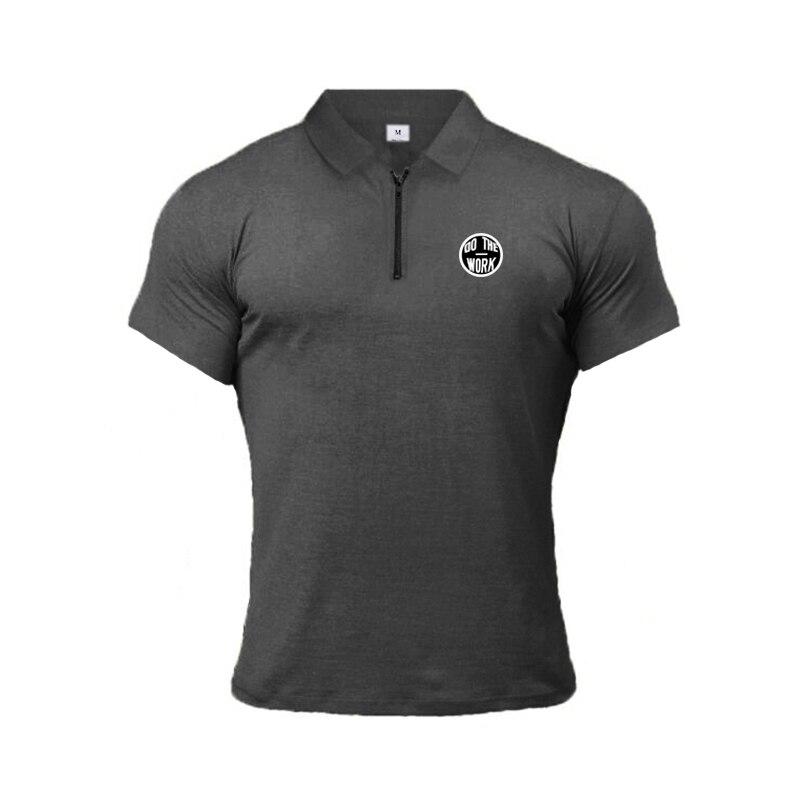 Muscleguys England Style Fashion Cotton Fitness Polo T-Shirt Men Polo Shirt Zip Polo Tees  Brand Short Sleeve Gym Bodybuilding Clothing