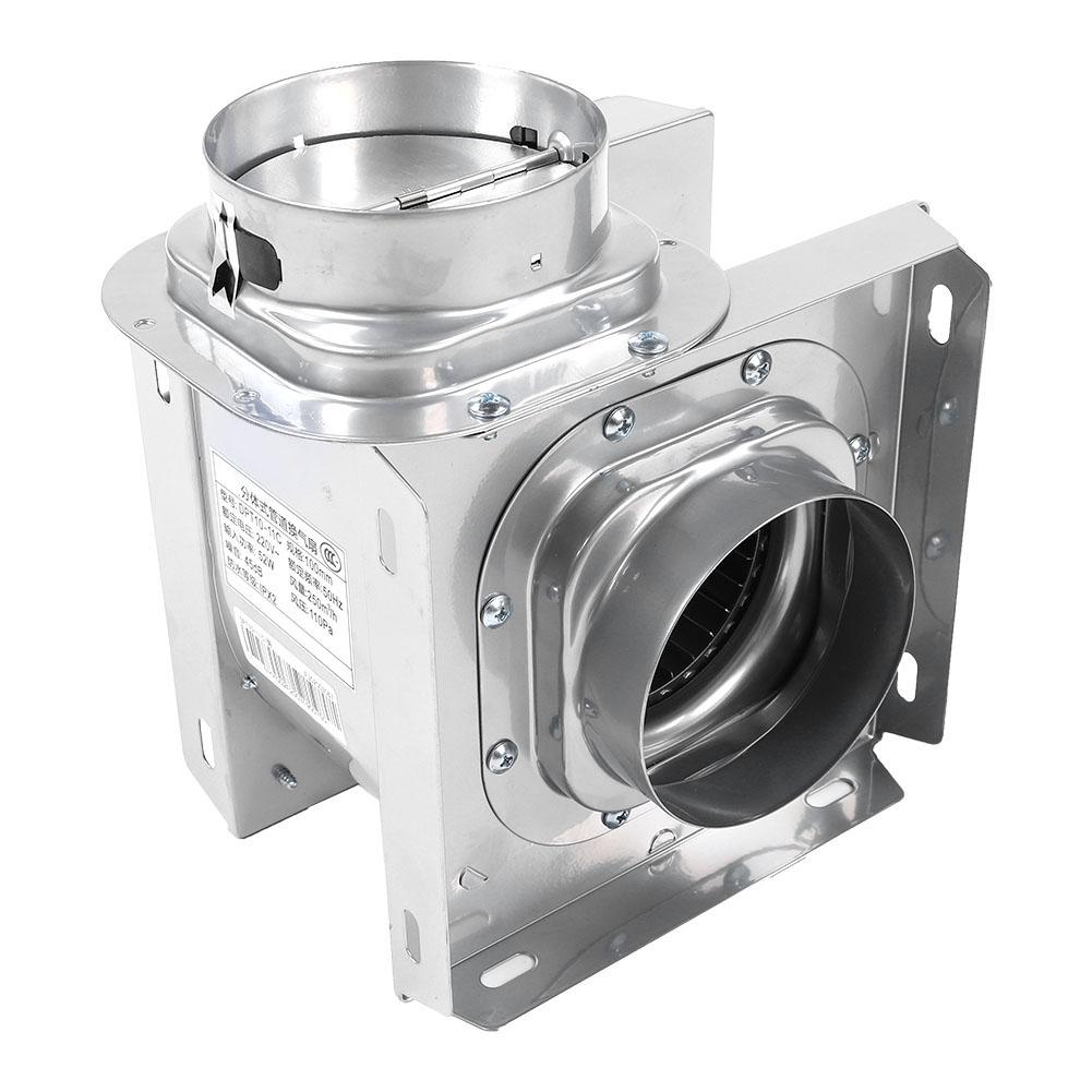 250m H Air Volume 4in Duct Pipe Exhaust Fan Concealed Silent Ventilating Fan for Hotel 220V