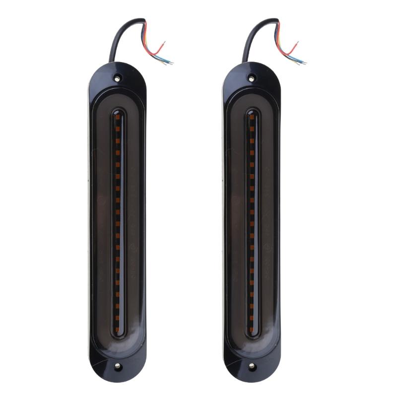 2 Pezzi Lampada Posteriore LED per Rimorchio Luce di Stop Freno Dinamica Fendinebbia Posteriore Luci di Retromarcia