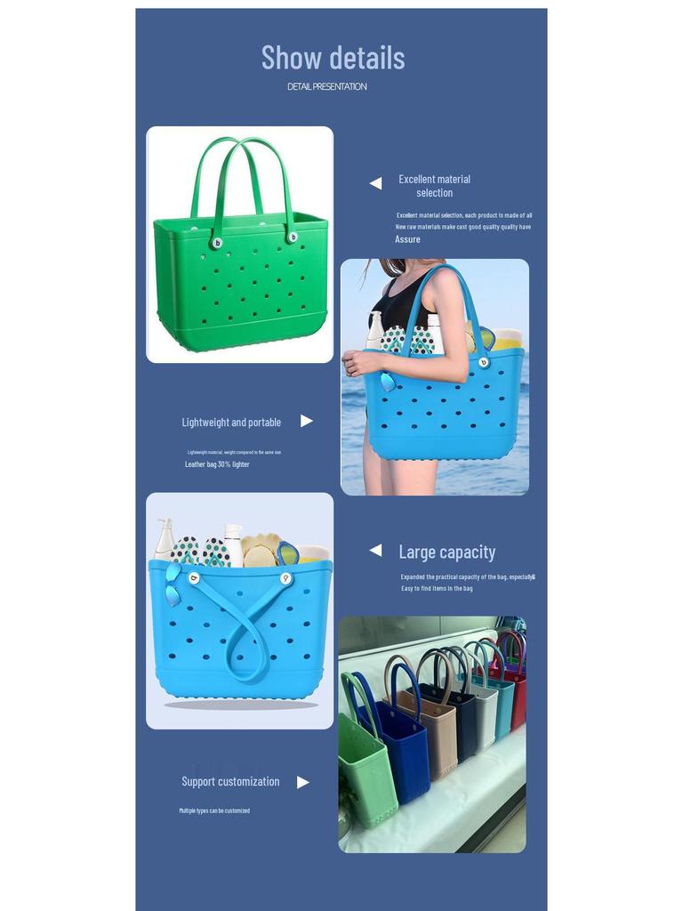 Nieuwe Stijl Waterdichte EVA Strand- en Reistassentas - Slijtvast en Populair