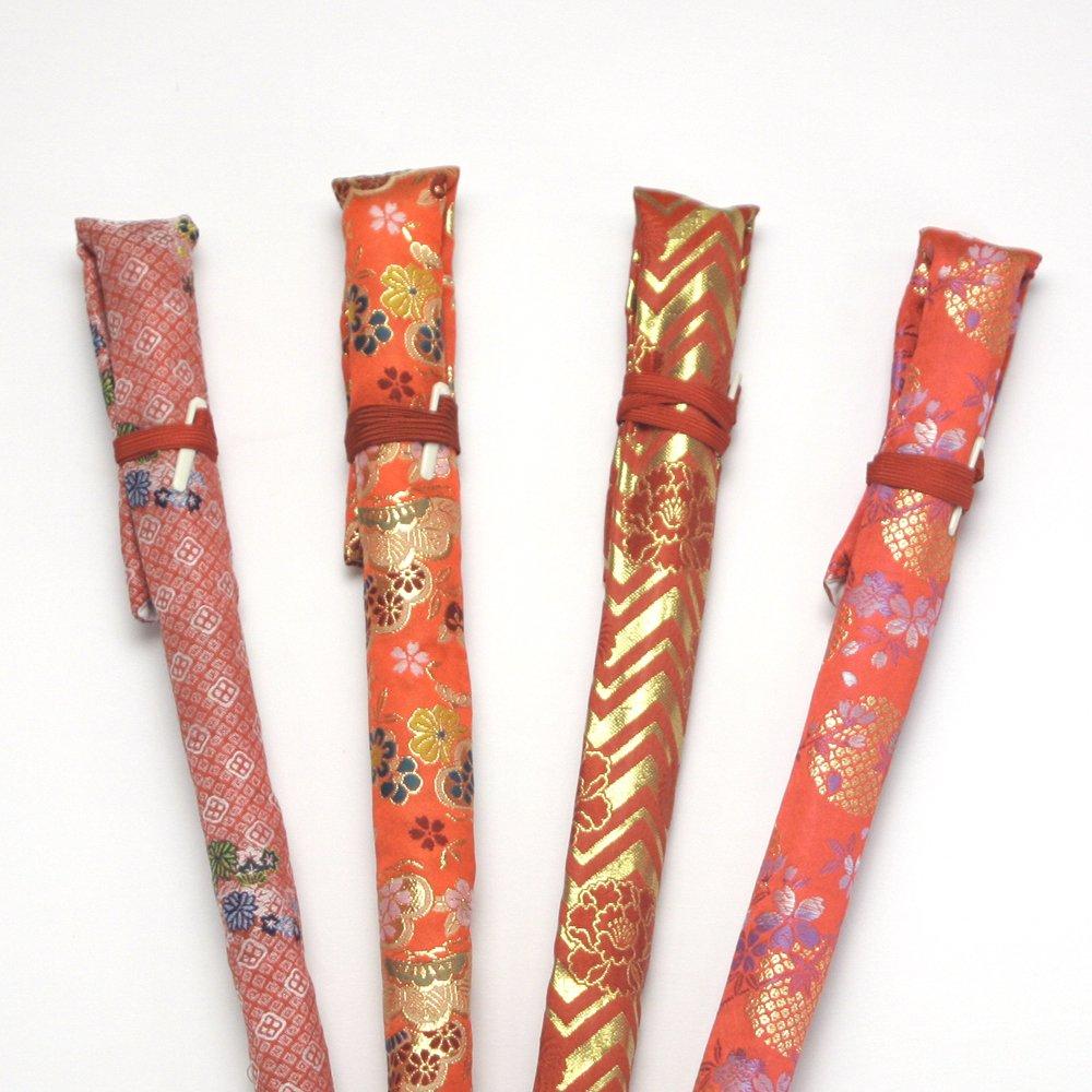 Shinobue flute bag (pattern assorted, color can be specified) - red tones
