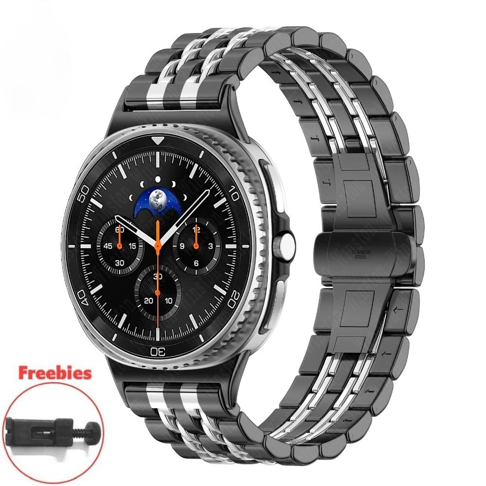 For Samsung Galaxy Watch 8 40/44mm 8 Classic 46mm Metal Bracelet for Galaxy Watch Ultra 2024/2025 47mm Stainless Steel Band Wristband