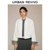 UR Women's Oatmeal Gray Lapel Jacket