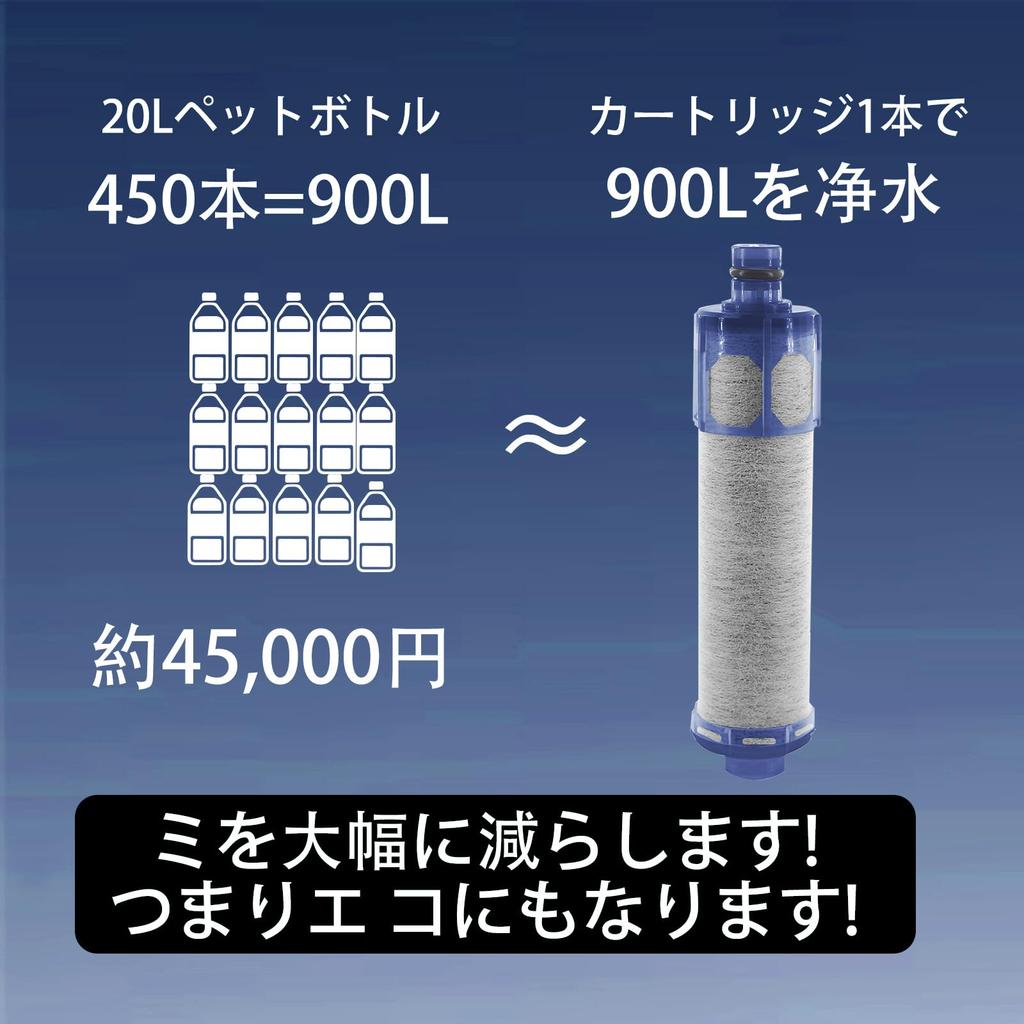 Water Filter Cartridge Compatible with JF-K22-C. LIXIL (INAX) Water Filter Faucet Replacement Cartridge. Premium Type. Removes 15+2 Substances. Cerami