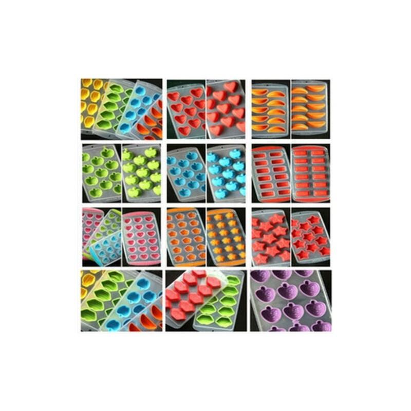 Versatile Silicone Mold For Chocolate Ice Cubes Fondant Soap Jello Candy Molding