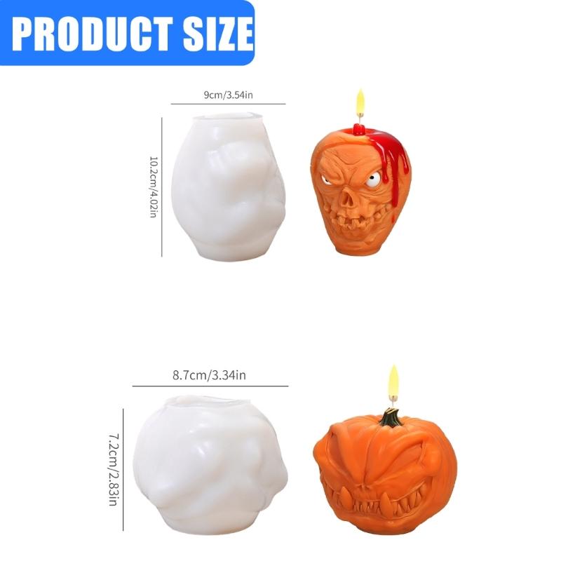 Halloween Candle Molds Casting Molds Epoxy Resin Molds Ornament Molds Plasters Molds Skulls Silicone Mould