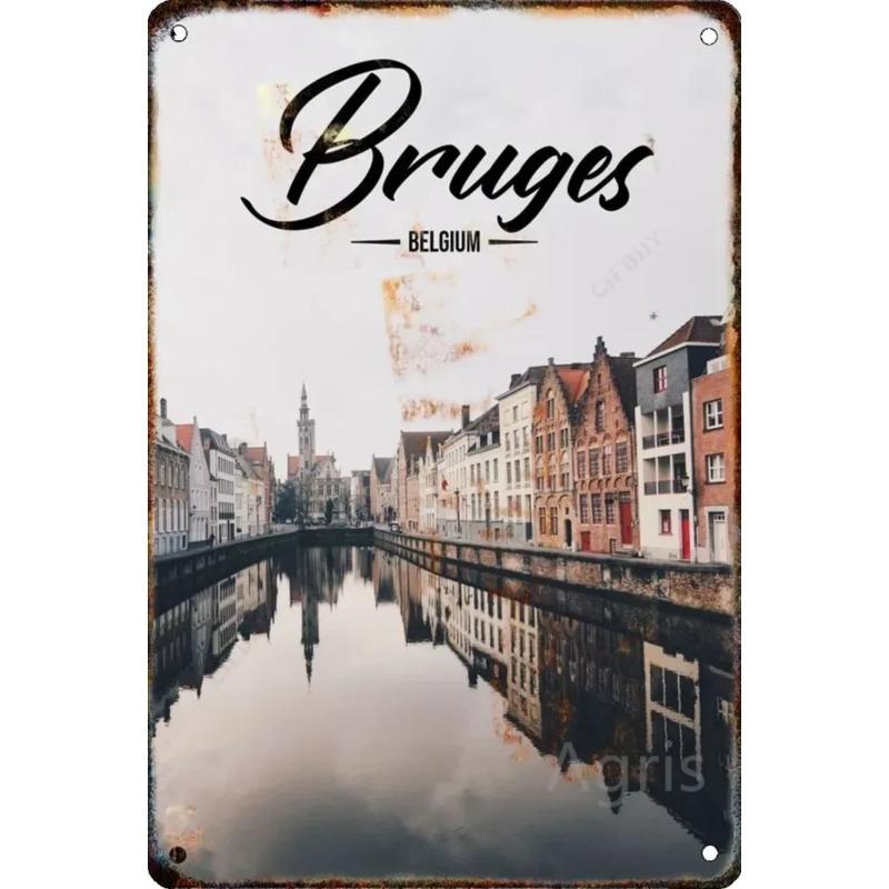 Metallschild New York Cityscape, Wandkunst zum Thema Reisen 20x30cm