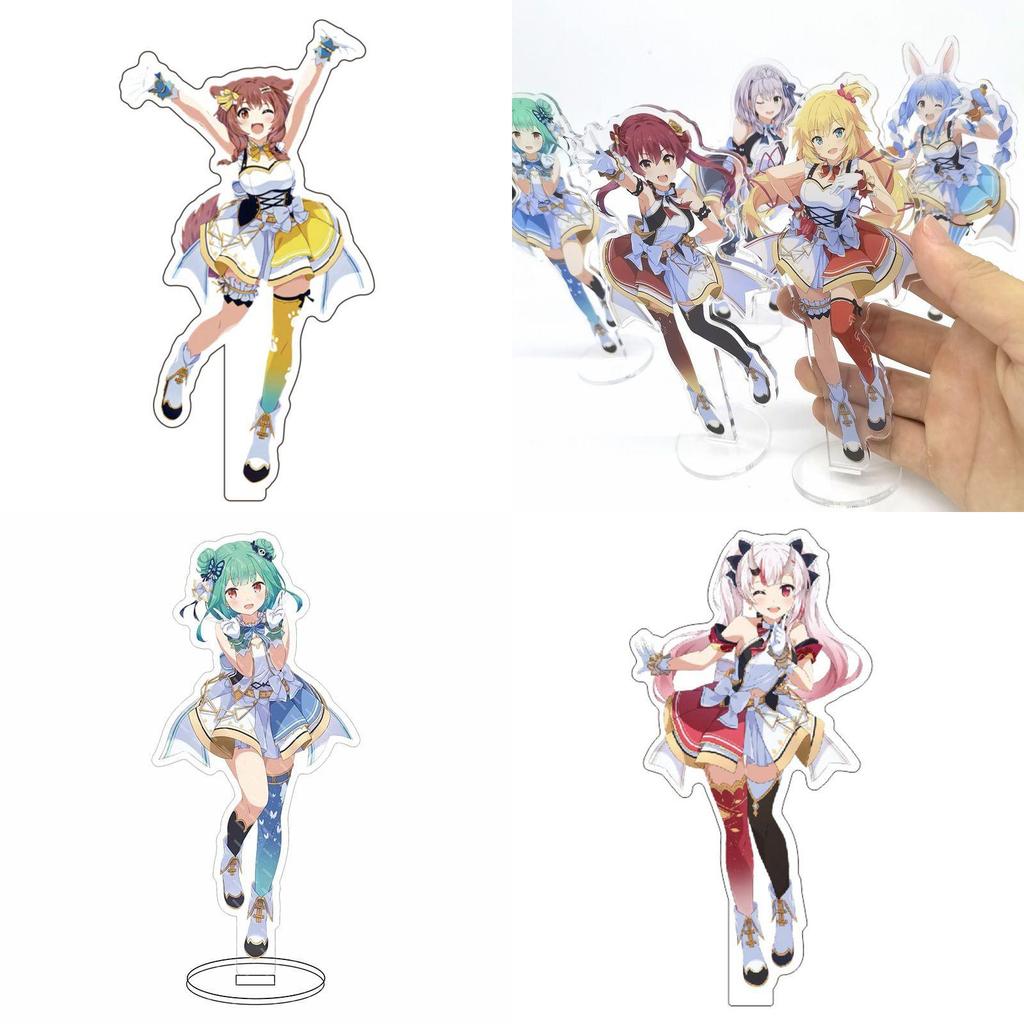 Hololive Vtuber Acrylic Stand Stylish Desktop Decor Highlighting Fubuki Okayu Ayame Subaru Matsuri