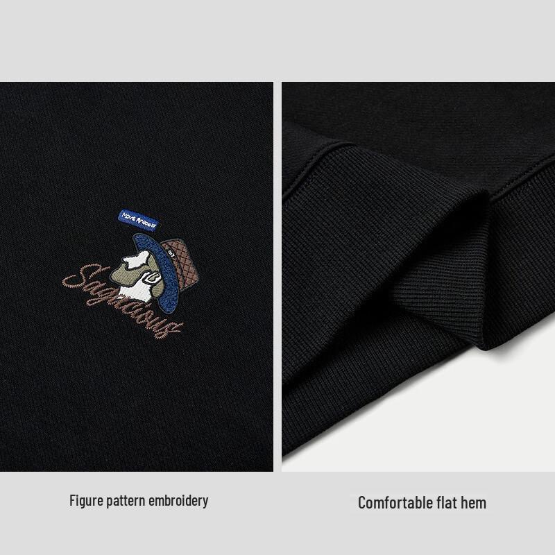 HLA Herren Zeng Shunxi Inspiriertes Twill Cloud Weiches Baumwoll-Sweatshirt