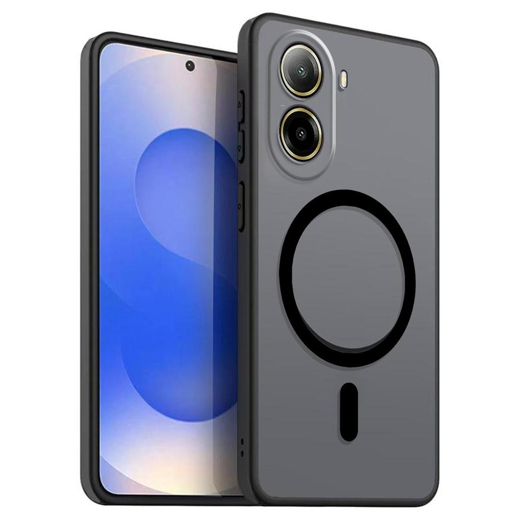 Magnetic Iron Ring Phone Case for Xiaomi POCO X7 Pro 5G Matte Soft TPU Shockproof Cover