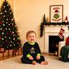 Parent-Child Matching Christmas Graphic Print Plush Loungewear Set for Holiday Sleepwear