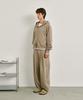 GLW Wide Double-Pleat Sweatpants Beige