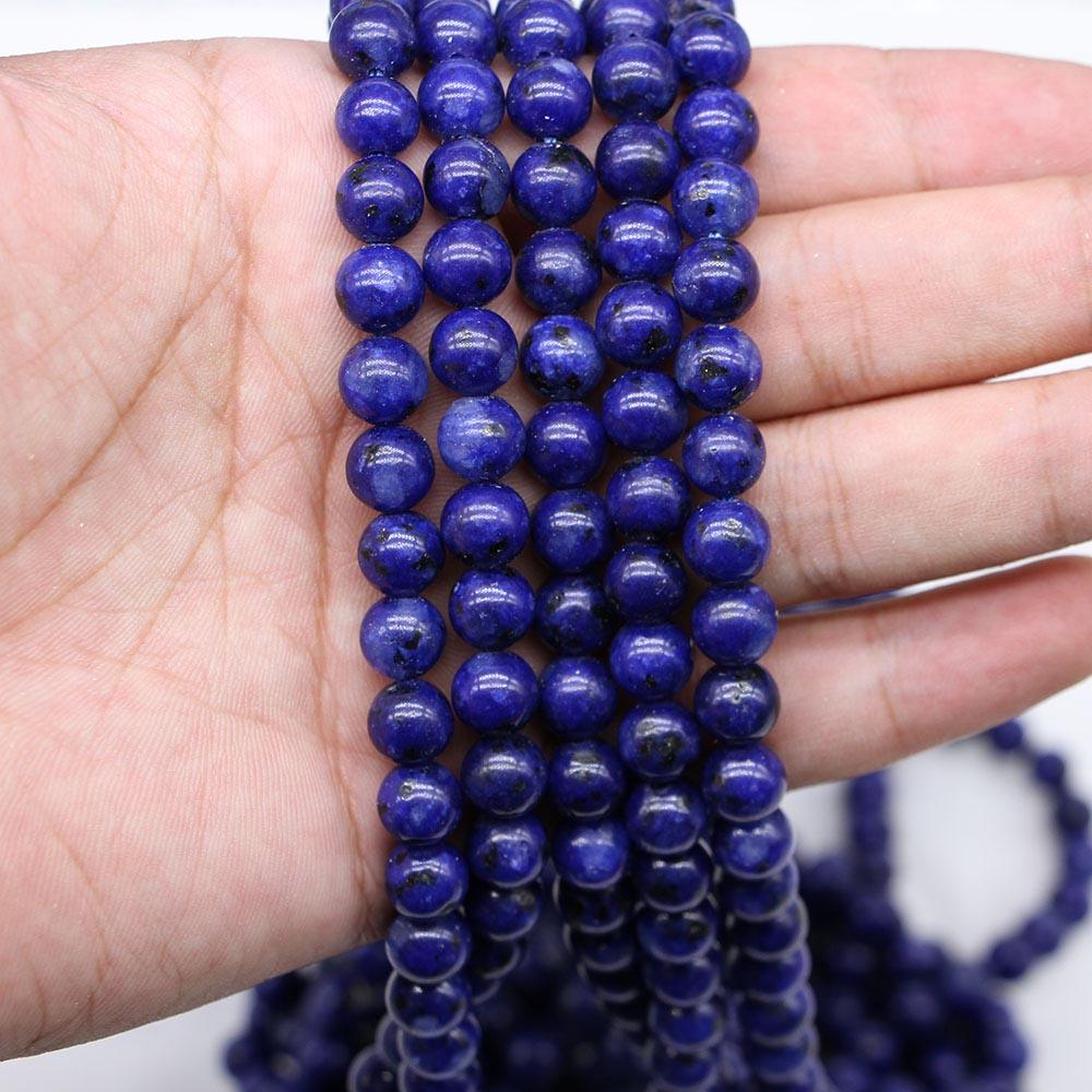 

1strand/lot 4/6/8/10/12 mm Natural Stone Lapis Lazuli Beads Loose Spacer Bead For Jewelry Making Findings DIY Bracelet Necklace 4mm X 92Pcs лазурит