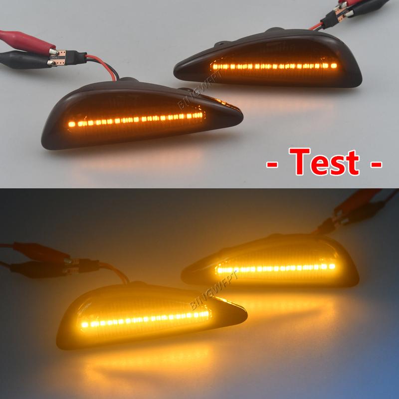 LED Dynamic Side Marker Light Arrow Turn Signal Blinker Lamps For Hyundai Solar Verna Accent 2011-2016
