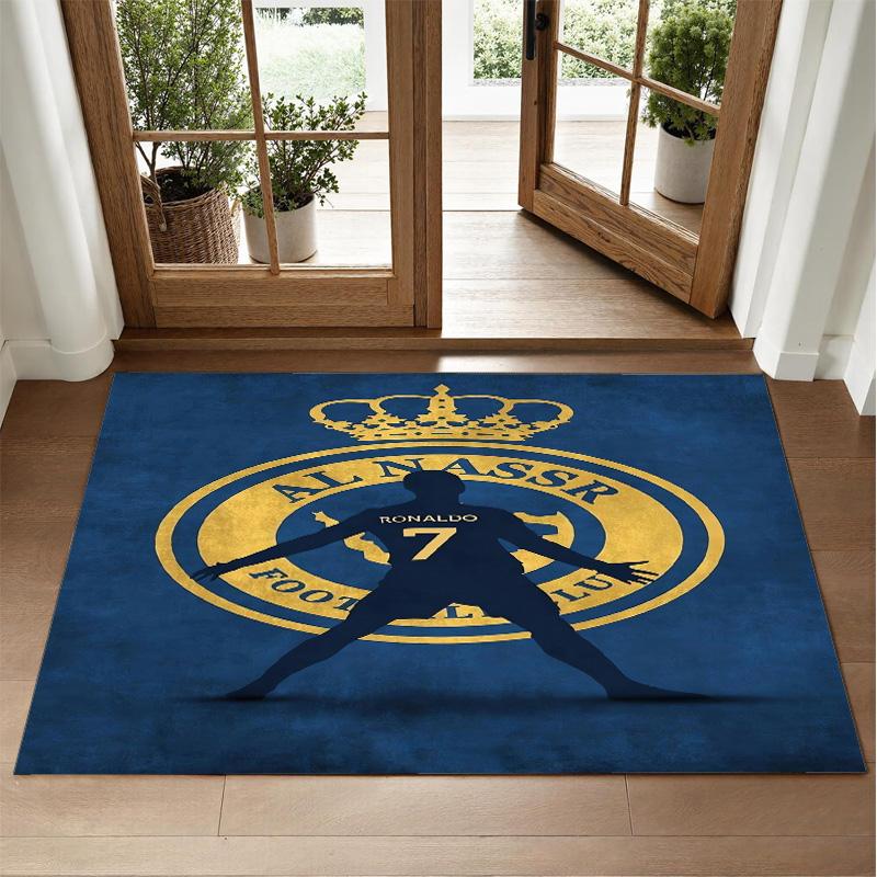 Kobercový design Cristiano Ronaldo z křišťálového sametu Měkká dekorativní podložka do ložnice Vstup