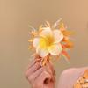 Fresh Sweet Floral Hair Clips Versatile Artificial Floral Hair Claw Colorful Flower Hairpin Photo Props for Vacation Side Clip