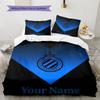 Club Brugge Kv Crest Custom Name Pattern Bedding Quilt Set Quilt Cover Pillowcase Home Birthday Gift(1 * duvet cover + 2 * pillowcase, without core)