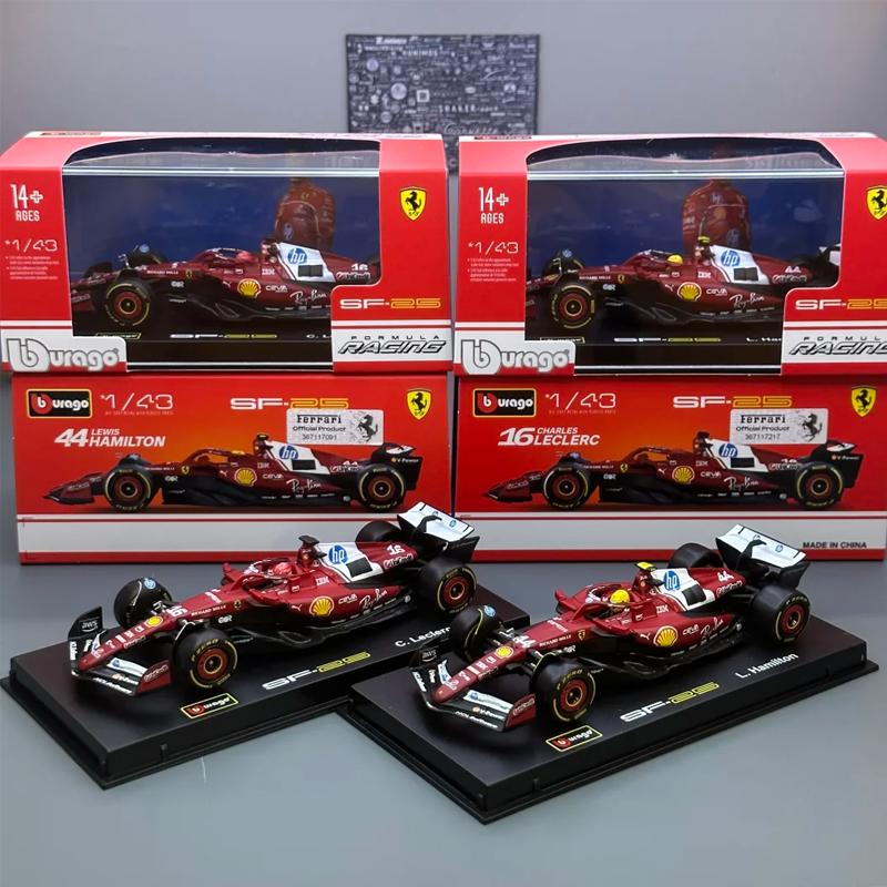 Neu auf Lager Bburago 2025 F1 Serie 1:43 2025 F1 Sf-25 Leclerc Rb21 Verstappen Mcl39 W16 Legierung Miniaturmodell Benutzerdefinierte Spielzeuge Geschenke
