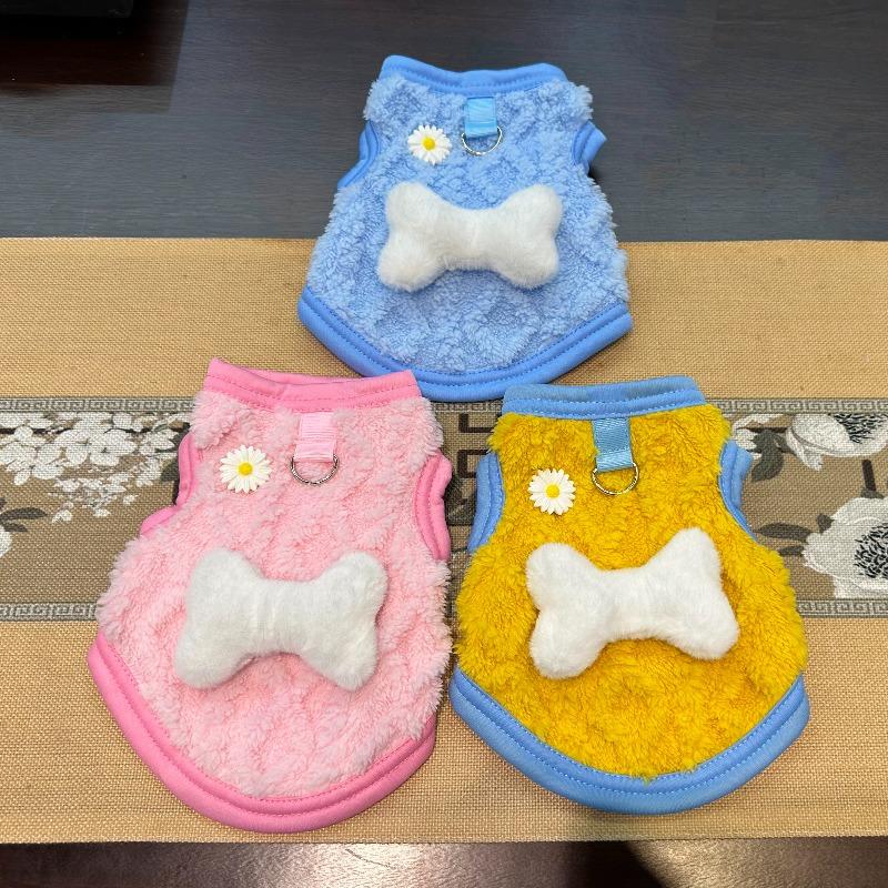 Ropa para perro gato chaleco de invierno ropa para mascotas cálida linda caricatura Oso Grande títere de peluche ropa para mascotas