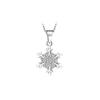Elegant Snowflake Necklace for Women - Luxurious Ice Flower Pendant, Perfect Christmas Gift for Girlfriend.