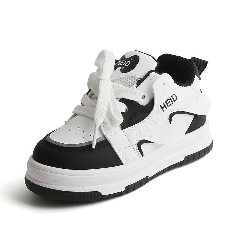Children’s Sneakers, Spring/Autumn Boys’ Casual Skate Shoes, New High-Top Girls’ White Sneakers, Soft-Soled Baby Flats