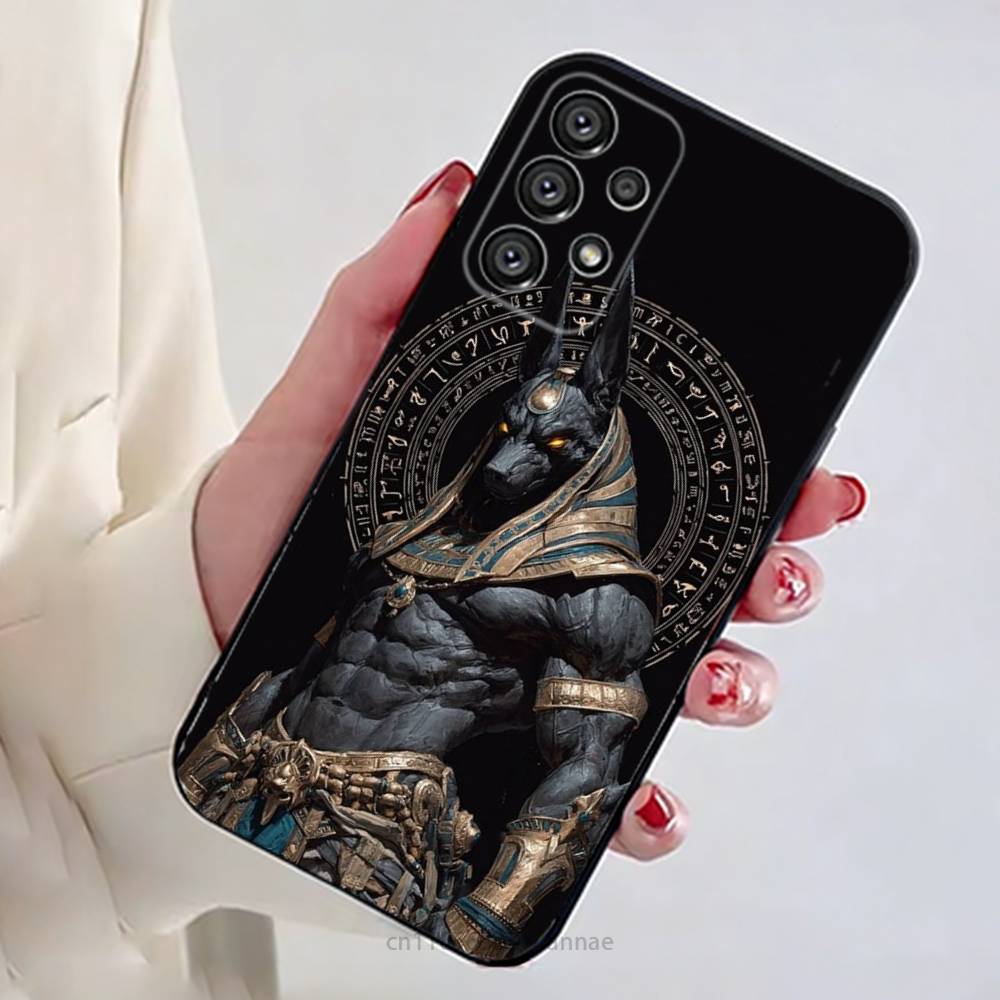 Anubis Egyptian God Phone Case for Samsung Galaxy A73,23,53,33,14,24,13,72,22,52,32,54,A34 Soft Cover