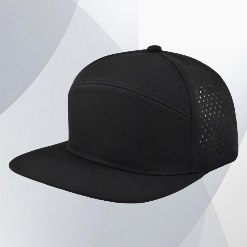 Baseball cap print embroidery hip hop flat brim laser mesh breathable sports cap