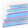 Holographic Gradient Shiny Adhesive Craft Vinyl Leopard Mermaid 5 Assorted Colors for DIY Cutter Cut DIY Cups Xmas Decoration
